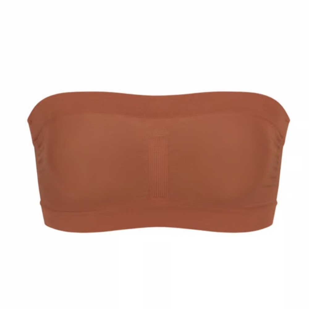 SKIMS Seamless Sculpt Bandeau Shapewear Bronze